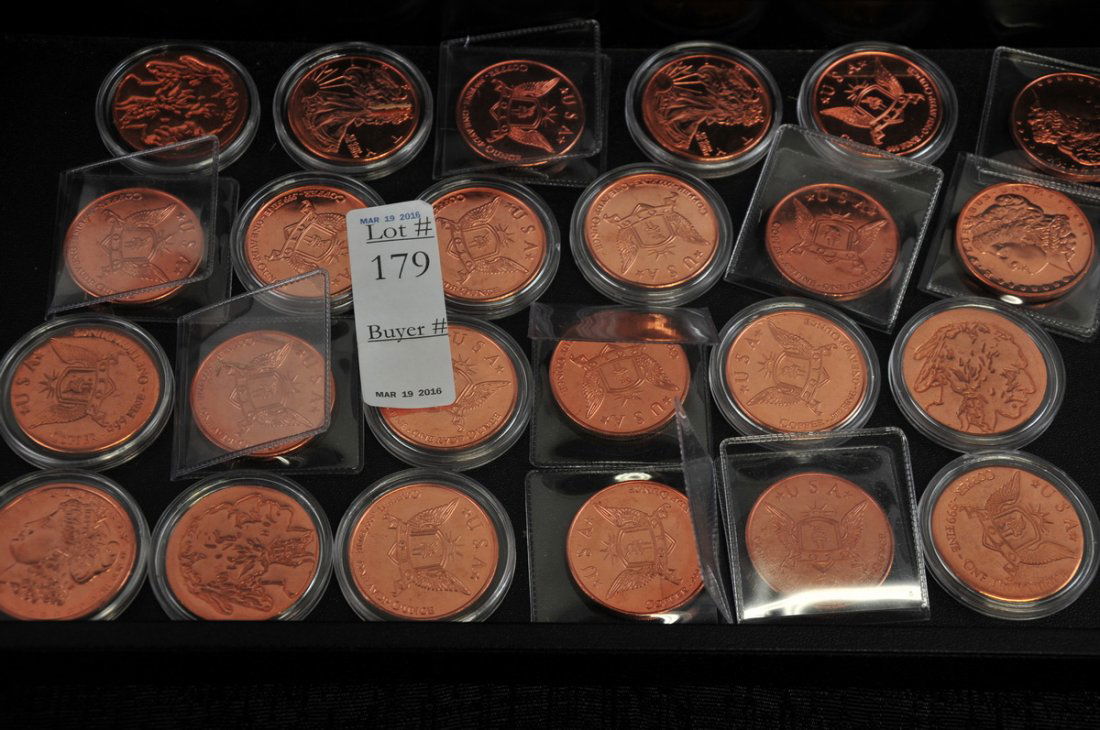 (24) 1OZ Copper Rounds (1 of 1)