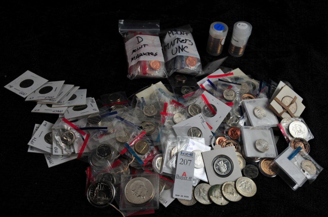 Large Lot of Misc. UNC US Coins (1 of 1)