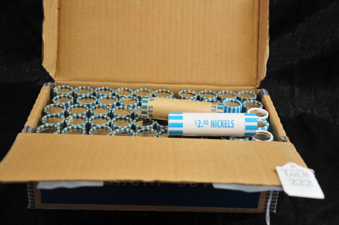 $100 Face Value US UNC Nickel Rolls (1 of 1)