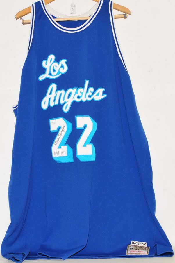 Elgin Baylor Signed  Los Angeles Jersey JSA COA (1 of 6)