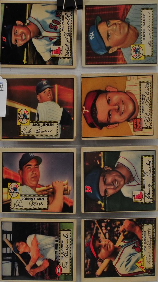 8 1952 Topps Baseball Cards (1 of 2)