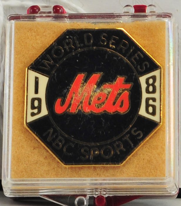 1986 NY Mets World Series Press Pin (1 of 2)