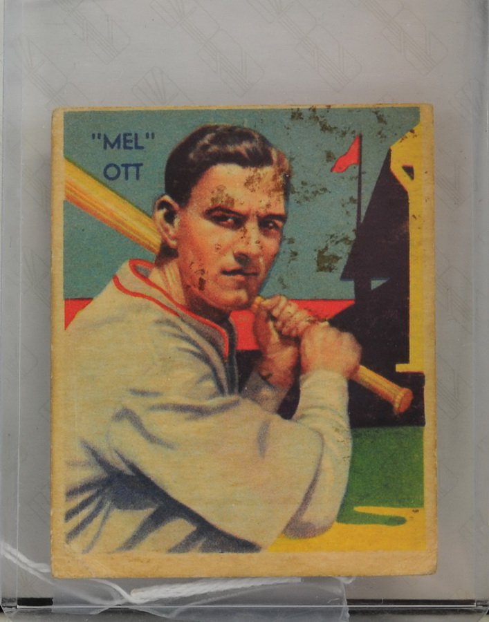 1935 Diamond Stars Mel Ott: Has surface stains