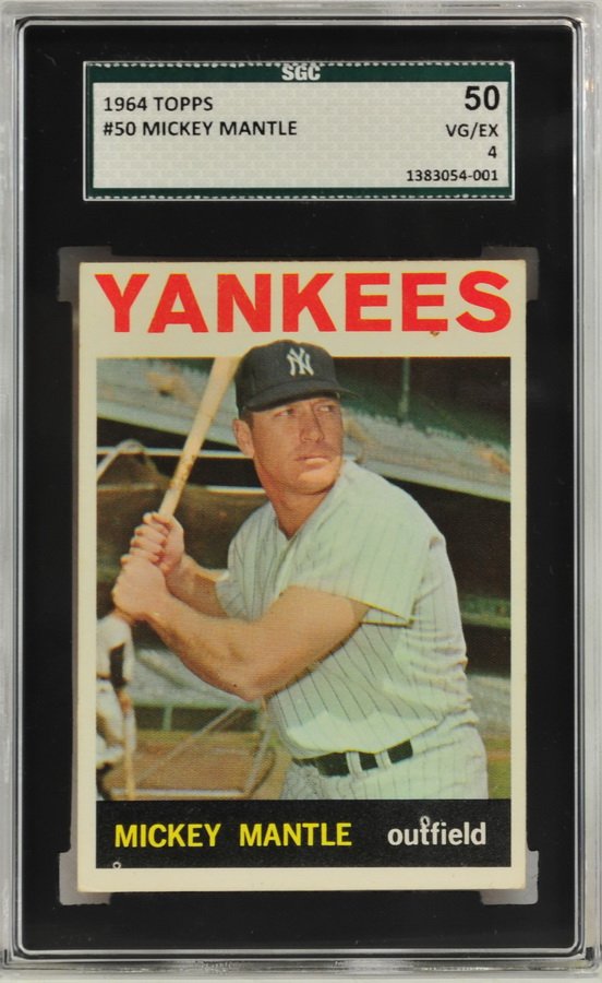 1964 Topps Mickey Mantle: SGC Graded 50 VG/EX 4