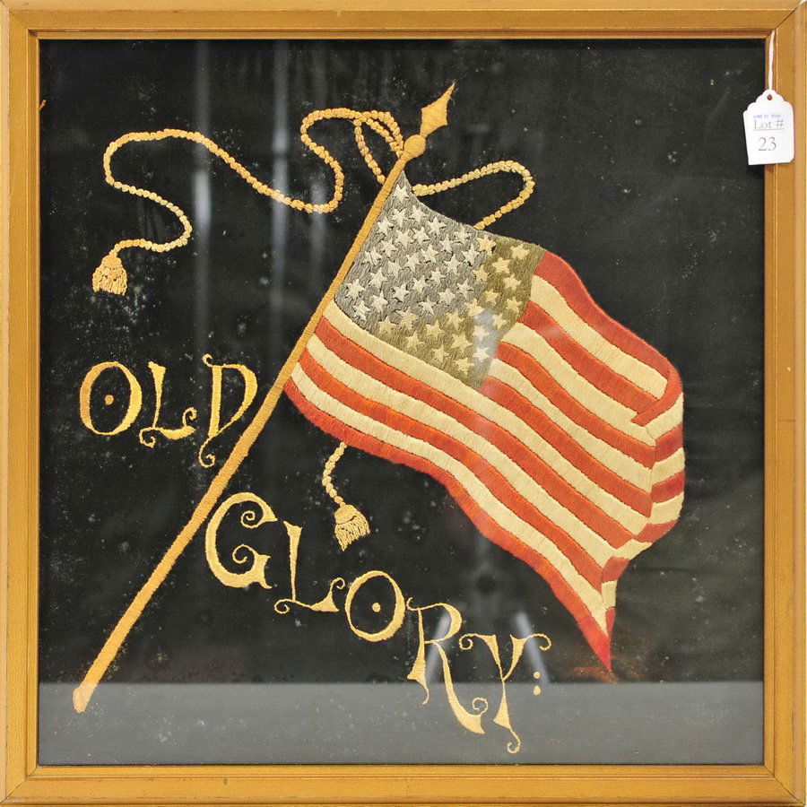 WWII Era Patriotic Old Glory Needlework (1 of 1)