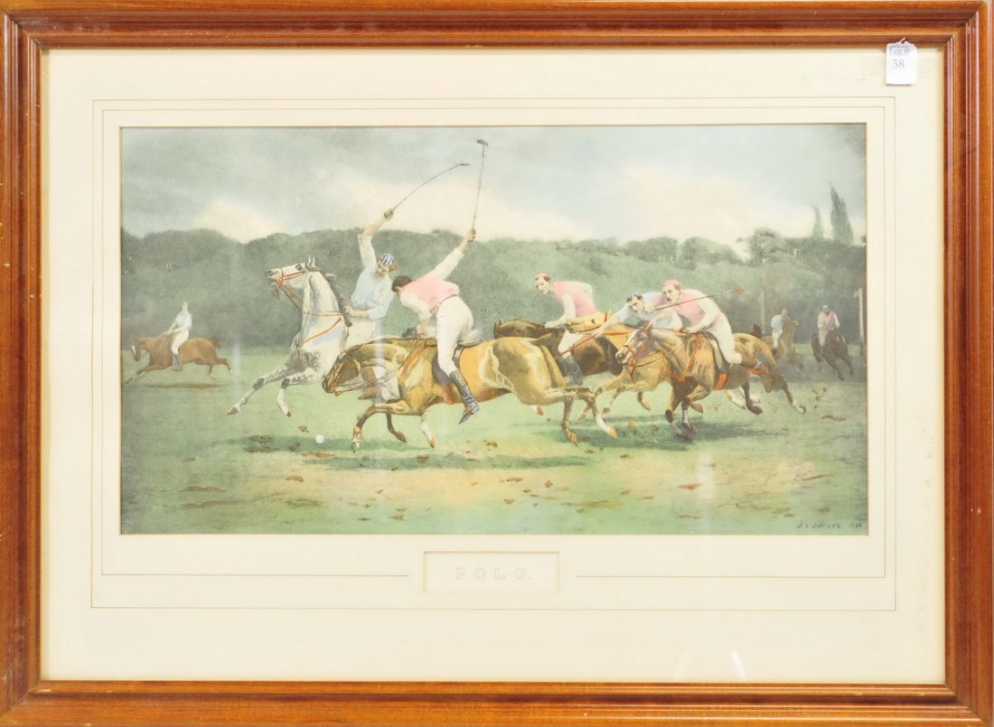 John Charles Dollman Print "Polo" 1890 (1 of 1)