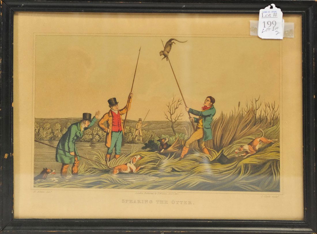 Pair of Antique Prints 15x12 (1 of 3)