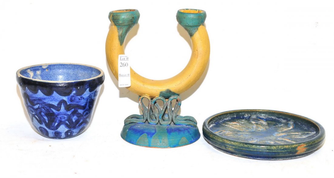 Three Pieces of Art Pottery by Elinor Marvin (1 of 4)
