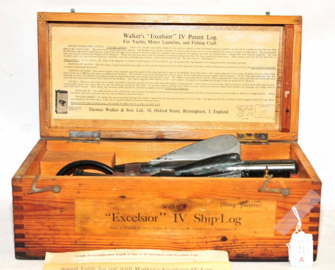 Walker's Excelsior IV Taffrail Log (1 of 3)