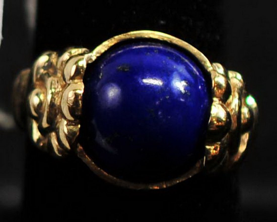 10Kt. Ladies Lapis Ring (1 of 1)