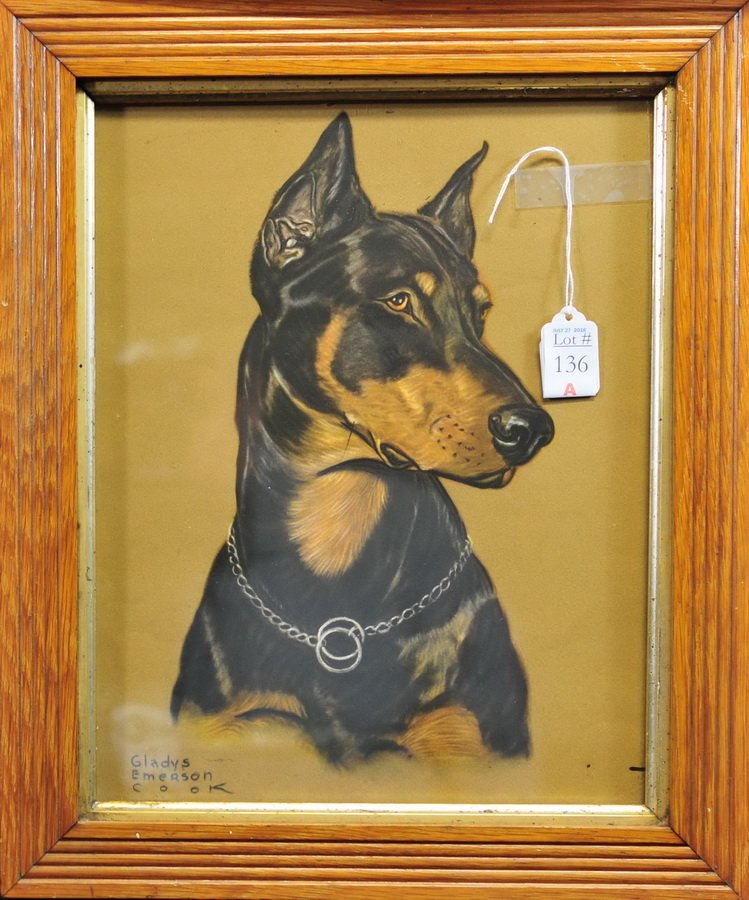 Gladys Emerson Cook Print of a Doberman (1 of 2)
