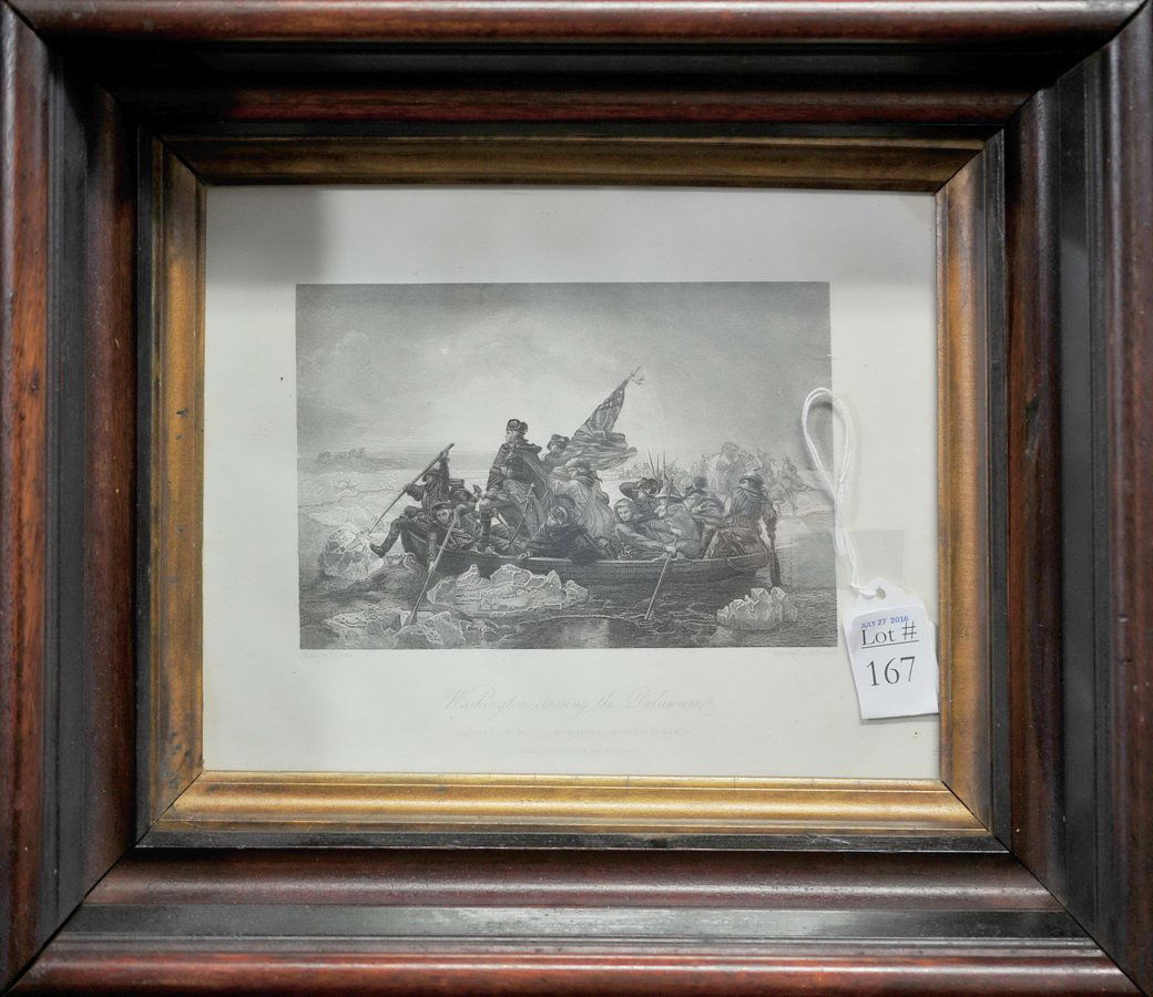 1850 Engraving Washington Crossing The Delaware (1 of 3)