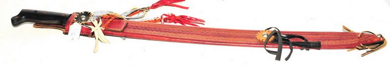 WWII Collins and Co Machete: With parkerized Blade for military use 35"