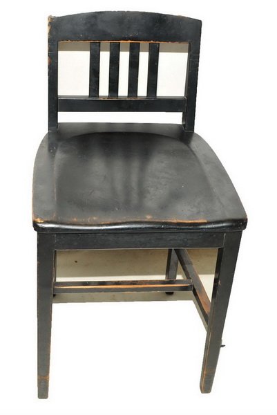 Four Leg Piano Chair, Ebony Finish Steinway Company: Four Leg Piano Chair, Ebony Finish