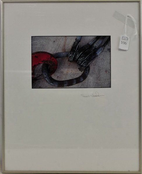 Stuart Nudelman Litho chrome Print: "The Connection" measures 9x6 gallery label on back, pencil signed