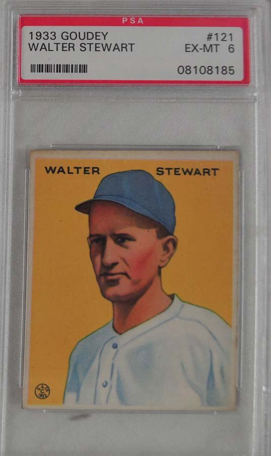 1933 Goudey Walter Stewart PSA 6 (1 of 2)
