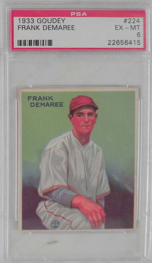 1933 Goudey Frank Demaree PSA 6 (1 of 2)