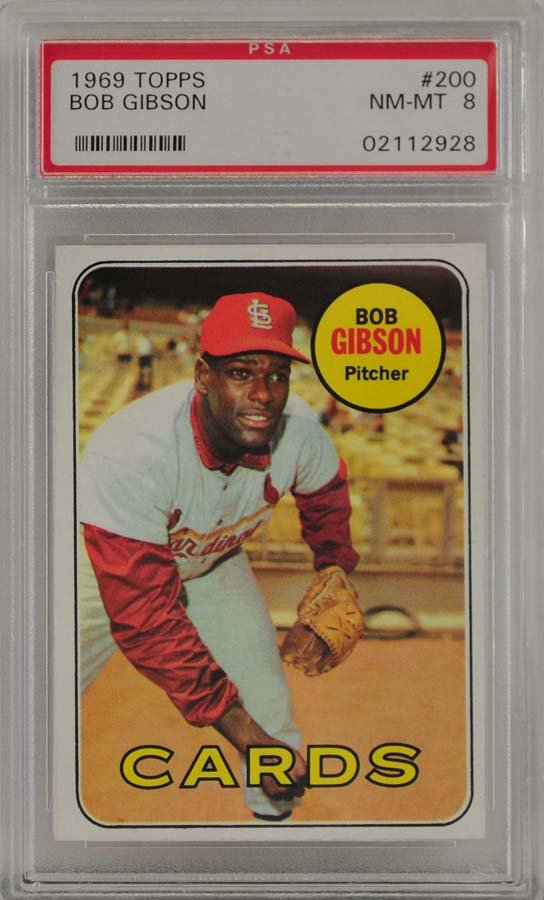 1969 Topps Bob Gibson PSA Graded 8 (1 of 2)