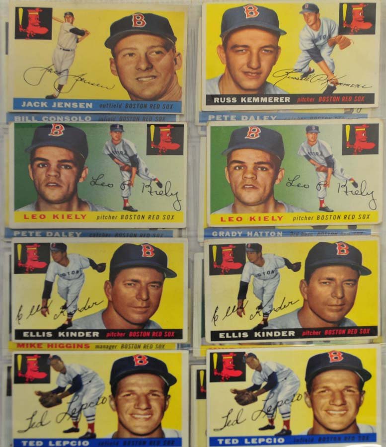 30 1955 Topps Red Sox Cards (1 of 3)