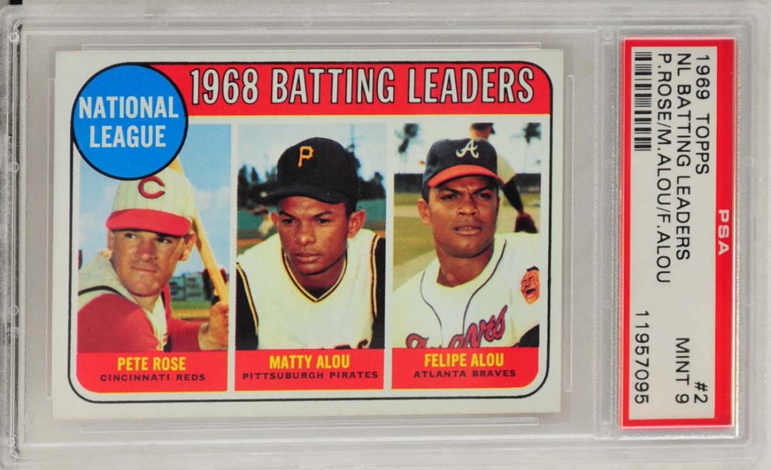 1969 Topps Leaders Alou/Rose PSA Graded 9 (1 of 2)