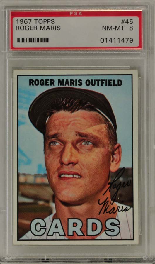 1967 Topps Roger Maris PSA Graded 8 (1 of 2)