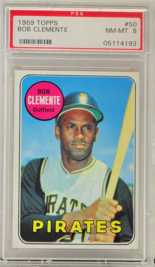 1969 Topps Roberto Clemente PSA Graded 8 (1 of 2)