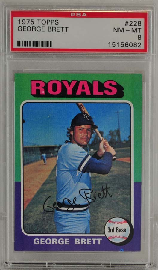 1975 Topps George Brett Rookie PSA 8 (1 of 2)