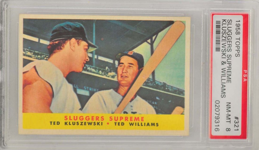 1958 Topps Sluggers Supreme Ted Williams PSA 8 (1 of 2)