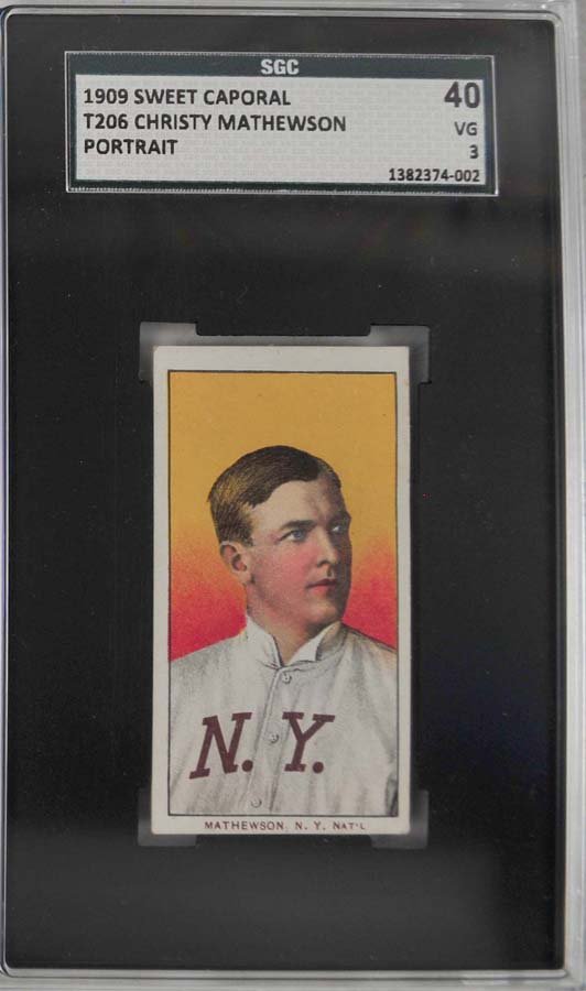 1909 T206 Christy Mathewson Portrait (1 of 2)