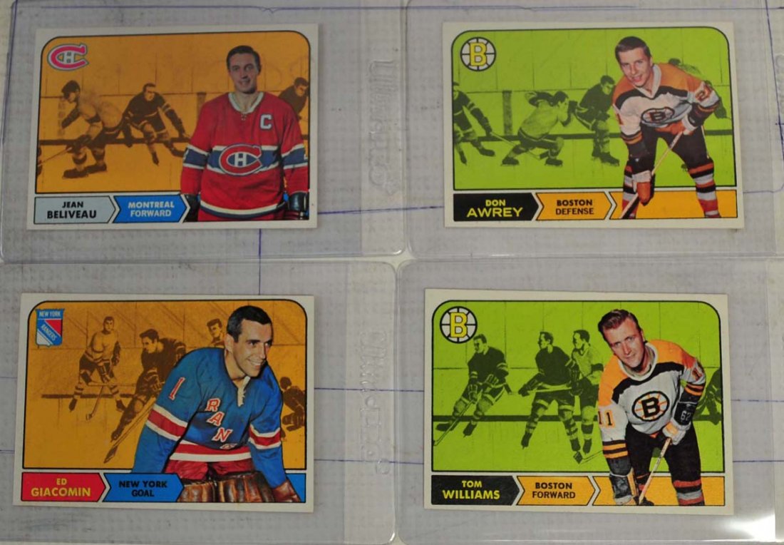 12 1968 Topps Hockey Cards Near Mint (1 of 3)