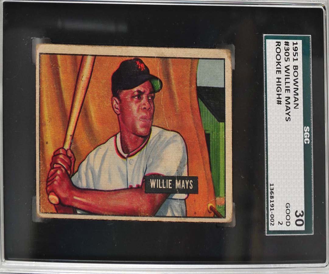 1951 Bowman Wilie Mays Rookie High Number (1 of 2)