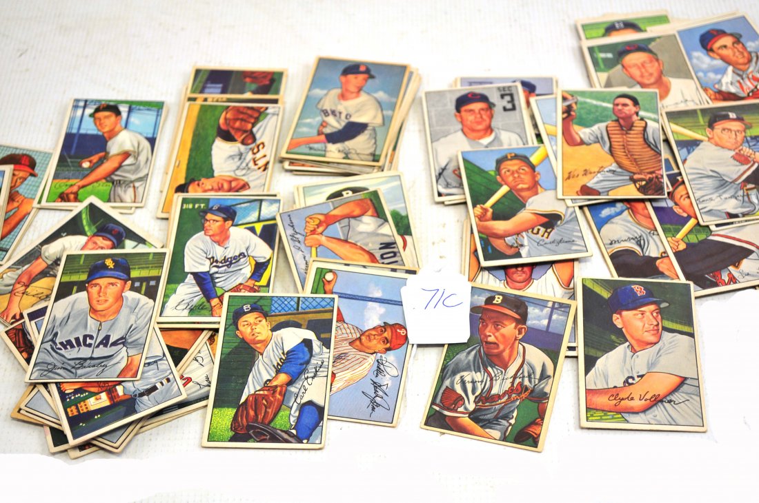 84 1952 Bowman Baseball Cards/Attic Find (1 of 1)
