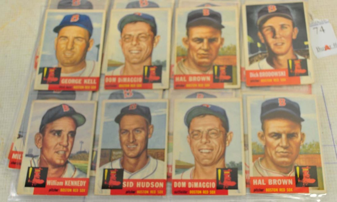 33 1953 Topps Red Sox Cards (1 of 3)