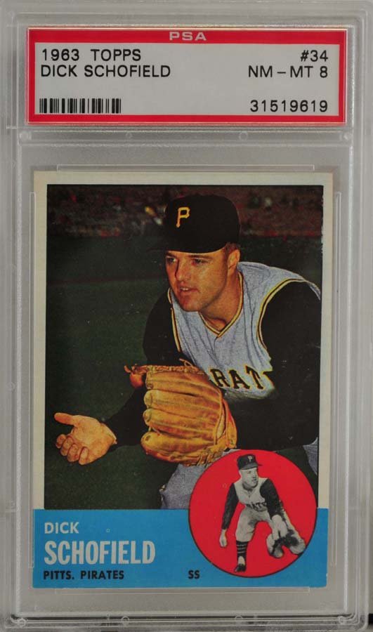1963 Topps Dick Schofield PSA Graded 8 (1 of 2)