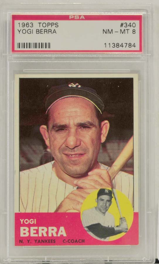 1963 Topps Yogi Berra PSA Graded 8 (1 of 2)