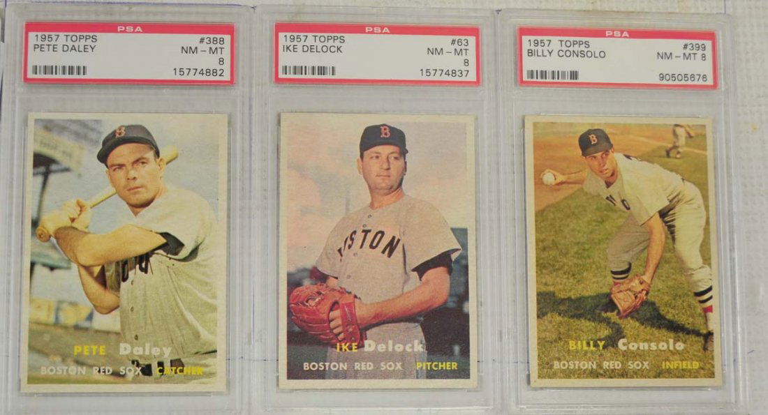 8 1957 Topps Baseball Cards PSA Graded 8 (1 of 6)