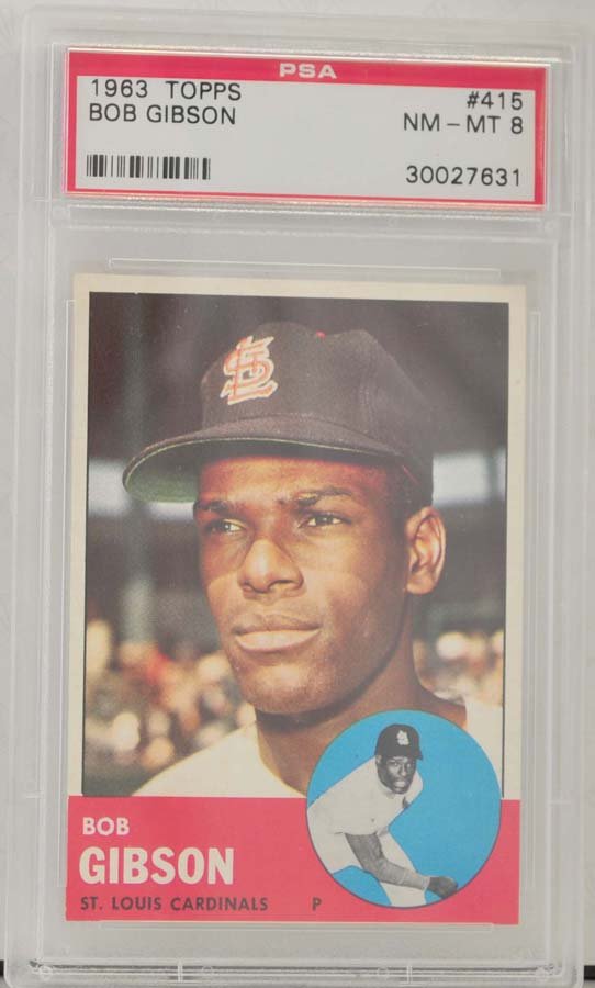 1963 Topps Bob Gibson PSA Graded 8 (1 of 2)