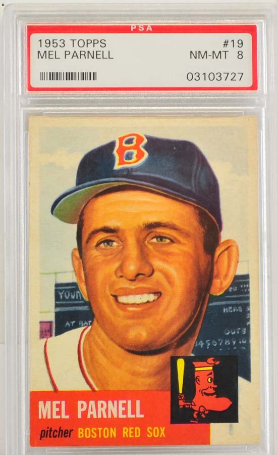 1953 Topps Mel Parnell PSA 8 (1 of 2)