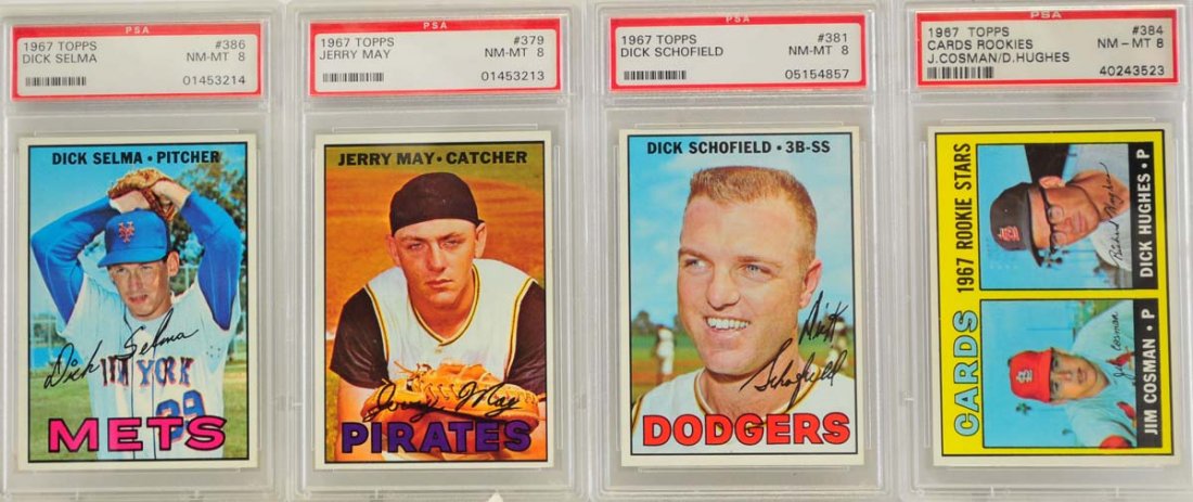 10 1967 Topps Graded Cards PSA 8 (1 of 6)