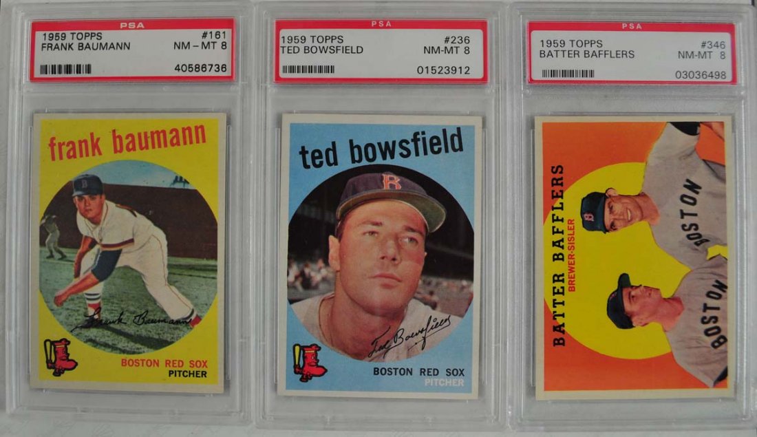 13 1959 Topps Baseball Cards PSA Graded 8 (1 of 10)