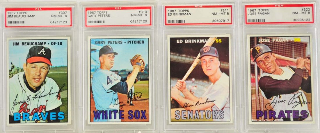 10 1967 Topps Graded Cards PSA 8 (1 of 6)