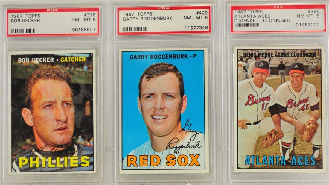 5 1967 Topps Graded Cards PSA 8 (1 of 4)