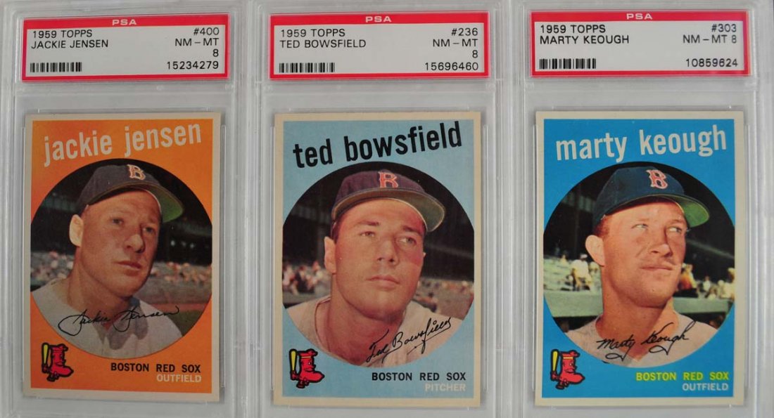 10 1959 Topps Baseball Cards PSA 8 (1 of 8)