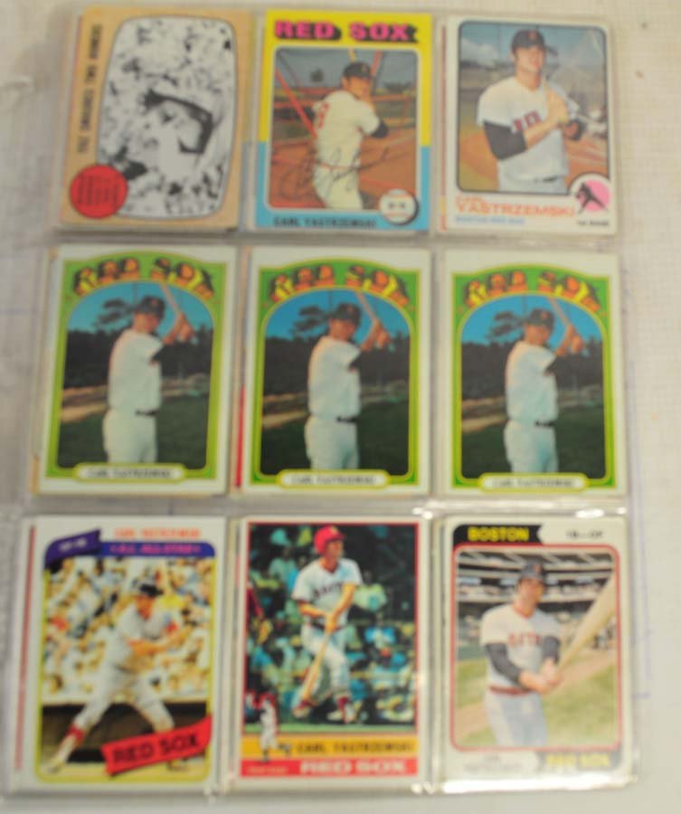 38 1960's and 70's Carl Yastrzemski Cards: Estate Collection