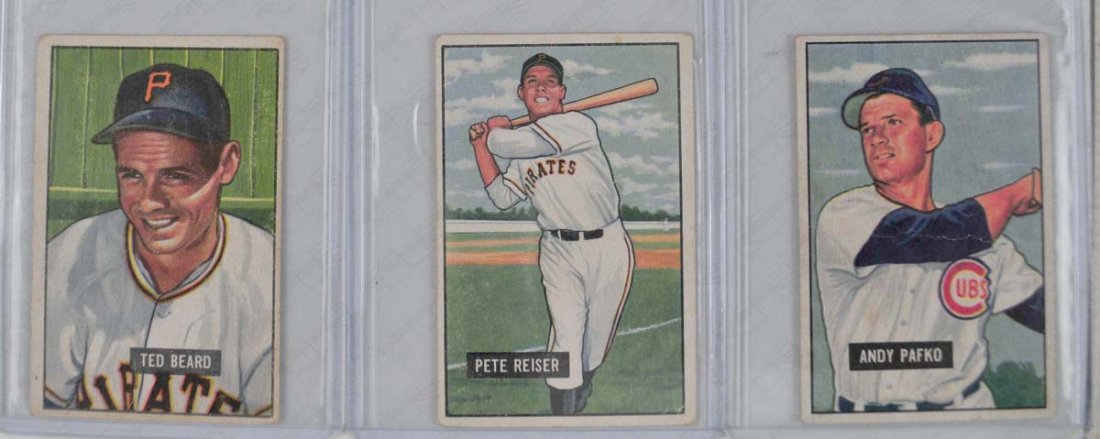 Five 1951 Bowman Mid Grade Baseball Cards (1 of 4)