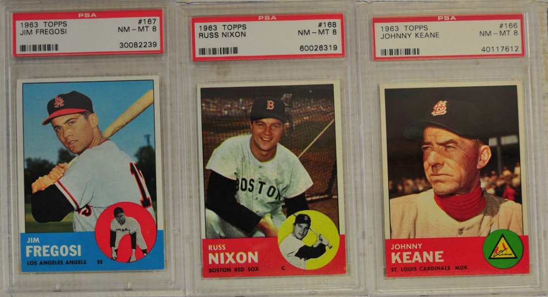 10  1963 Topps Baseball Cards PSA Graded 8 (1 of 8)