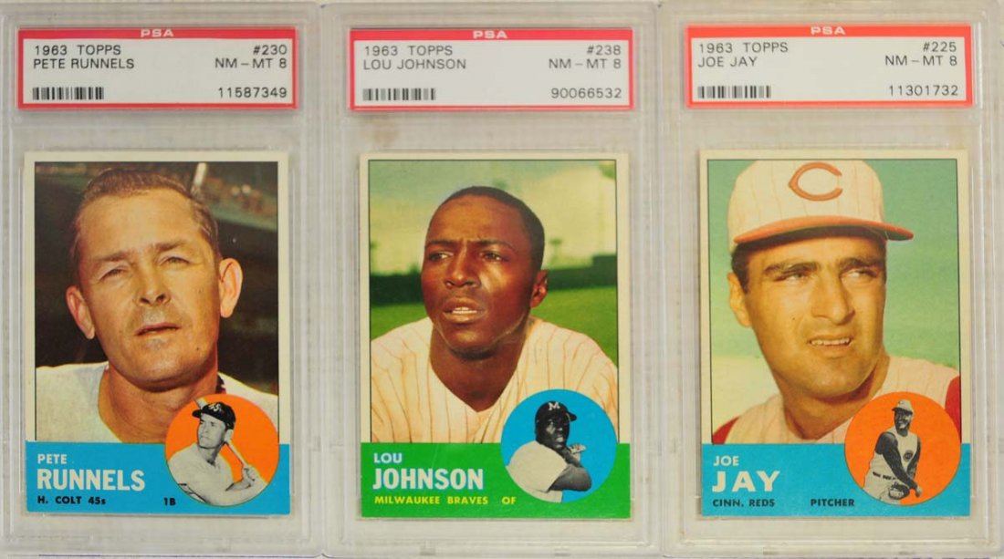 10  1963 Topps Baseball Cards PSA Graded 8 (1 of 7)