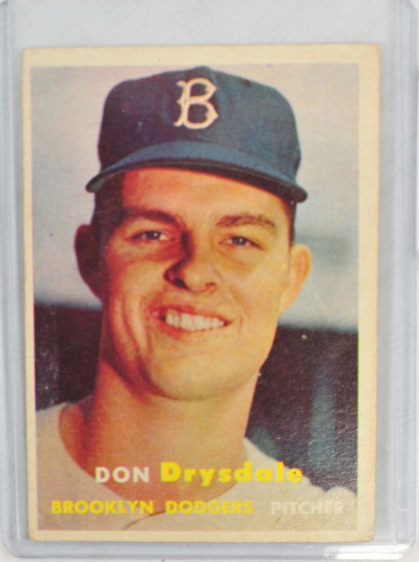 1957 Topps Don Drysdale Rookie Card (1 of 2)