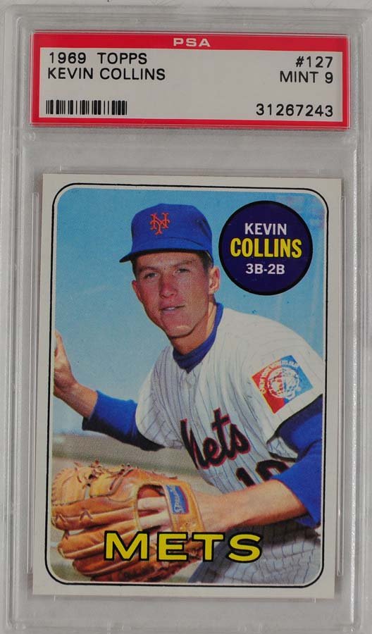 1969 Topps Kevin Collins PSA Graded Mint 9 (1 of 1)