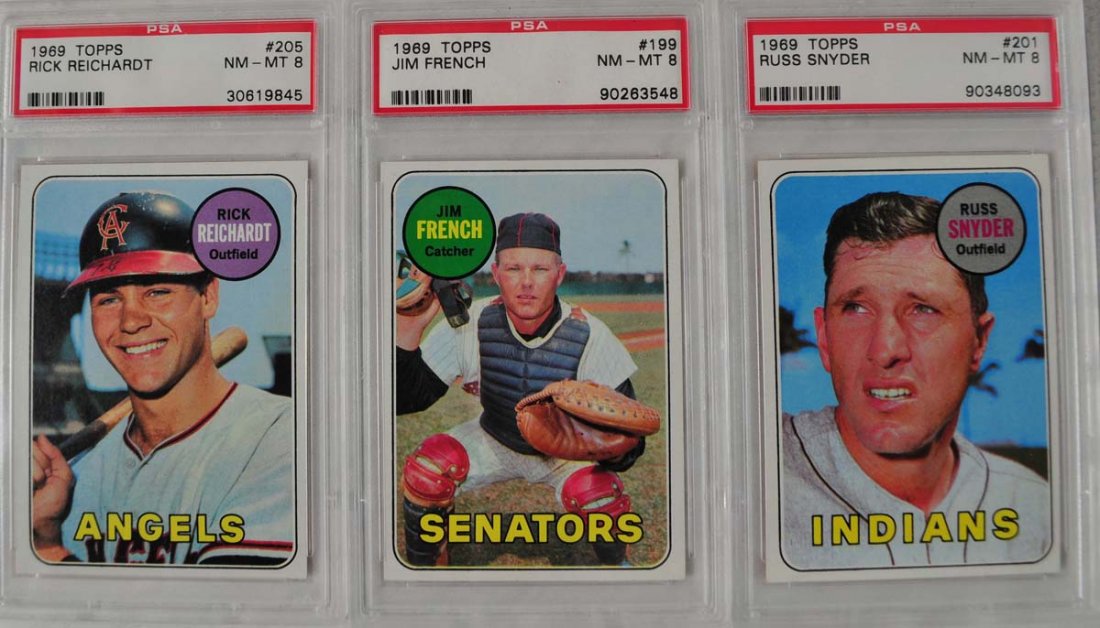 20 1969 Topps Baseball Cards PSA Graded 8 (1 of 10)